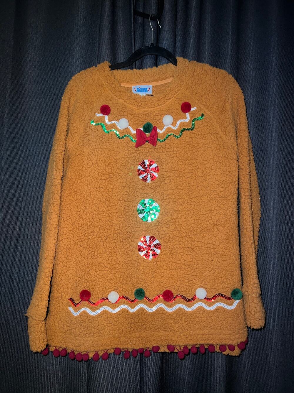 Ugly Christmas Sweater Xmas Size Medium Fleece